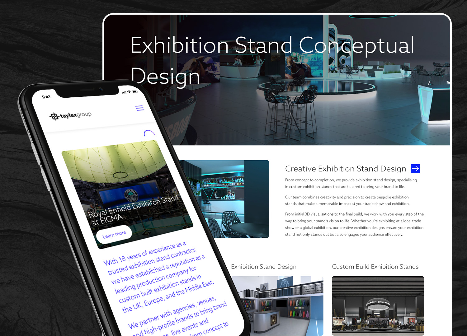 Website Design Preview - Taylex